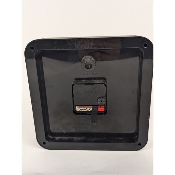 Vintage Ikea Black KVITT Wall Clock MCM Mid-Century Modern 1990s Retro - Picture 3 of 7